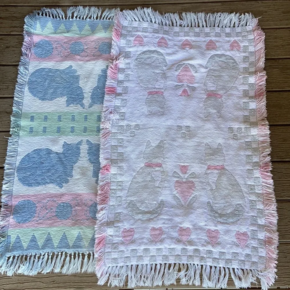Vintage Tow Bath Rug Mat